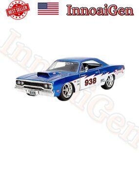 Jada Toys Bigtime Muscle 1970 Plymouth Road Runner 1:24 Die-Cast Blue White NIB